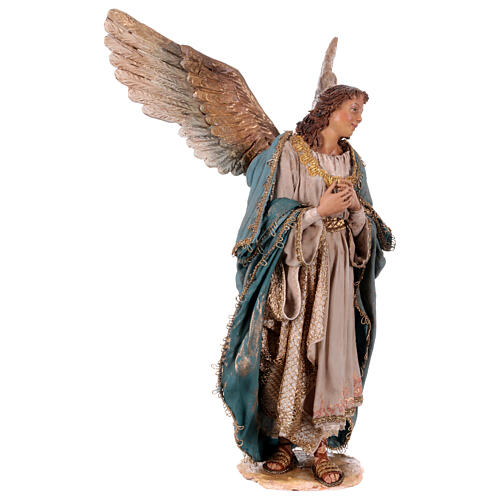 Stehender Engel, für 30 cm Krippe von Angela Tripi, Terrakotta 9
