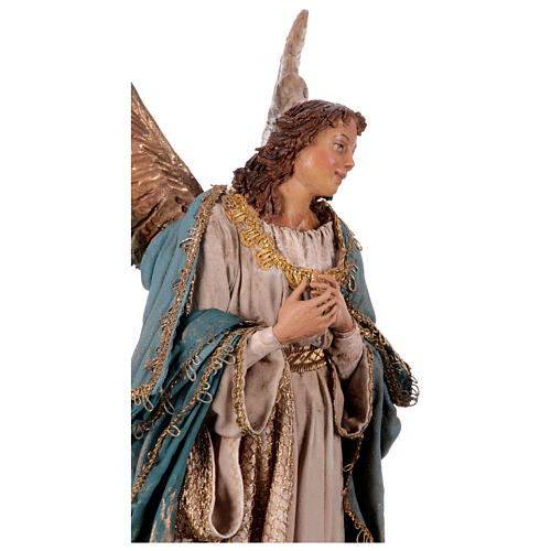 Stehender Engel, für 30 cm Krippe von Angela Tripi, Terrakotta 11