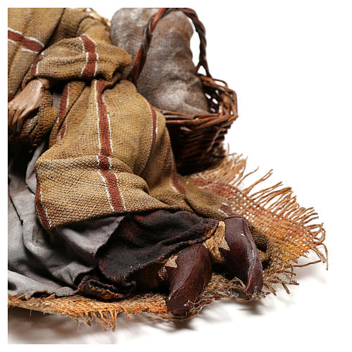 Sleeping shepherd, 30 cm Angela Tripi Nativity 6