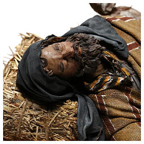 Benino o pastor adormecido para presépio Angela Tripi com figuras de 30 cm de altura média
