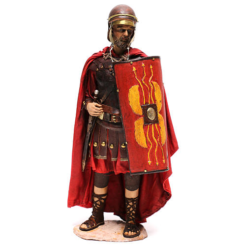Soldado romano de pé para presépio Angela Tripi com figuras de 30 cm de altura média 1