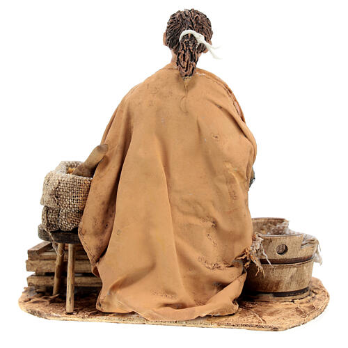 Nativity scene figurine, woman selling spices by Angela Tripi 13 cm 5
