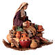 Nativity scene figurine, woman selling pottery by Angela Tripi 13 cm s3
