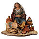 Nativity scene figurine, woman selling pottery by Angela Tripi 13 cm s1