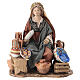 Vendeuse de vaisselle en terre cuite 13 cm Angela Tripi s1
