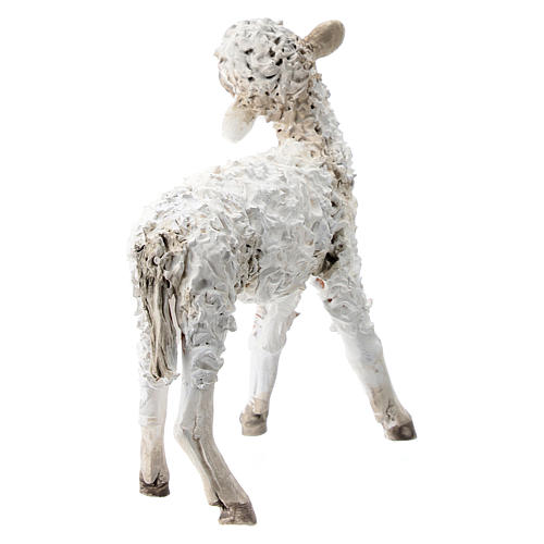 Pecorella in piedi 30 cm per presepi Angela Tripi 4