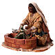 Nativity scene figurine, Woman washing clothes by Angela Tripi 13 cm s2