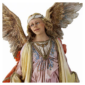 Nativity scene Angels with Gloria banners (two) by Angela Tripi 30 cm