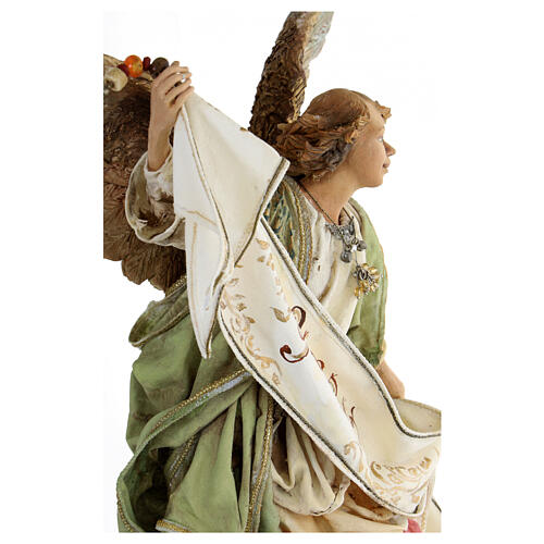 Nativity scene Angels with Gloria banners (two) by Angela Tripi 30 cm 11