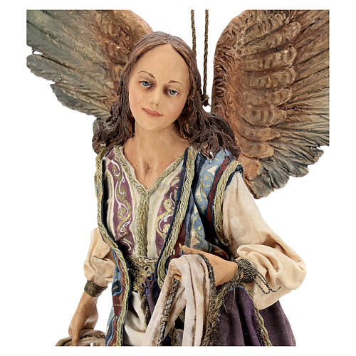 Dois Anjos Glória para Presépio Angela Tripi com figuras de altura média 30 cm 5