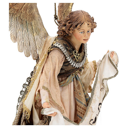 Dois Anjos Glória para Presépio Angela Tripi com figuras de altura média 30 cm 8