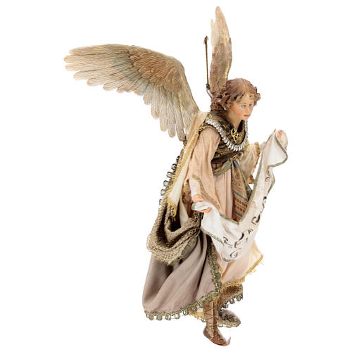 Dois Anjos Glória para Presépio Angela Tripi com figuras de altura média 30 cm 9