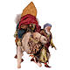 Nativity scene figurine, King getting off his camel by Angela Tripi 18 cm s10