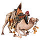 Nativity scene figurine, King getting off his camel by Angela Tripi 18 cm s28