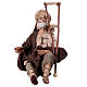 Nativity scene figurine, Sitting beggar by Angela Tripi 18 cm s4