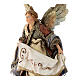 Nativity scene figurine, Angel with Gloria banner by Angela Tripi 13 cm s4