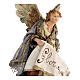 Nativity scene figurine, Angel with Gloria banner by Angela Tripi 13 cm s6