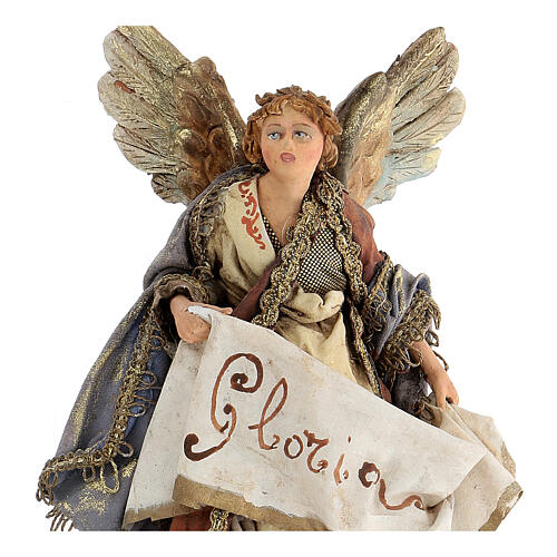 Anioł Gloria 13 cm, terakota, Angela Tripi 2