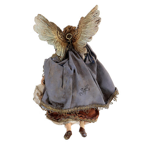 Anioł Gloria 13 cm, terakota, Angela Tripi 7