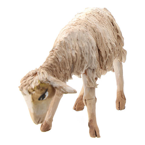 Nativity scene figurine, Sheep looking down by Angela Tripi 13 cm 2