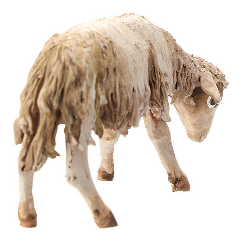 Nativity scene figurine, Sheep looking down by Angela Tripi 13 cm 4