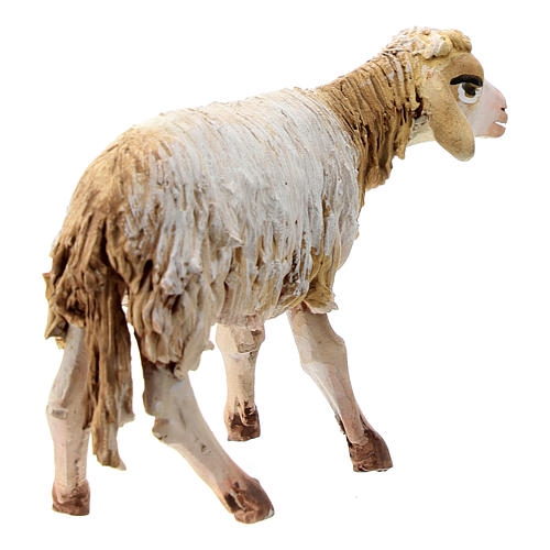 Sheep in terracotta standing, 13 cm Angela Tripi 4