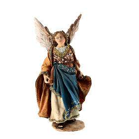 Anjo da Anunciação de pé para presépio Angela Tripi com figuas de altura média 13 cm