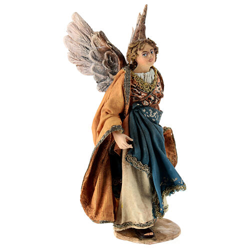 Anjo da Anunciação de pé para presépio Angela Tripi com figuas de altura média 13 cm 3