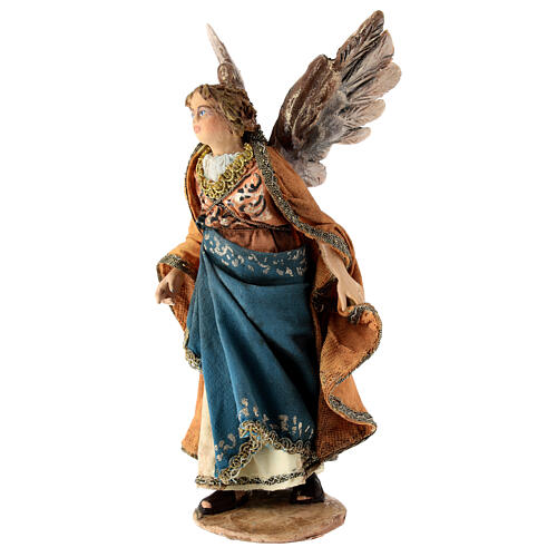 Anjo da Anunciação de pé para presépio Angela Tripi com figuas de altura média 13 cm 4