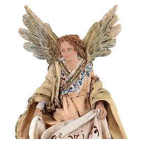 Anioł Gloria w różowej szacie, 13 cm, Angela Tripi