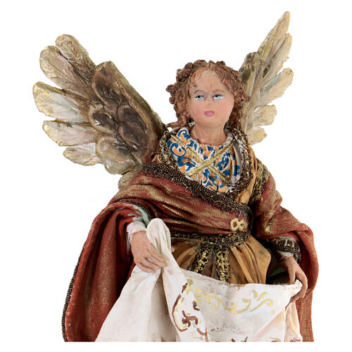 Anioł Gloria w czerwonym płaszczu 13 cm, Angela Tripi 2