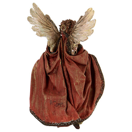 Angel of Glory red mantle, 13 cm Angela Tripi 5