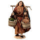 Nativity scene figurine, Woman with jars and vegetables by Angela Tripi 13 cm s1