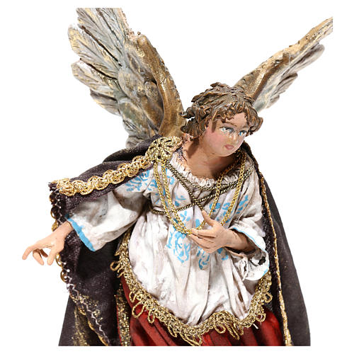 Engel der Verkündigung, für 13 cm Krippe von Angela Tripi, Terrakotta 2