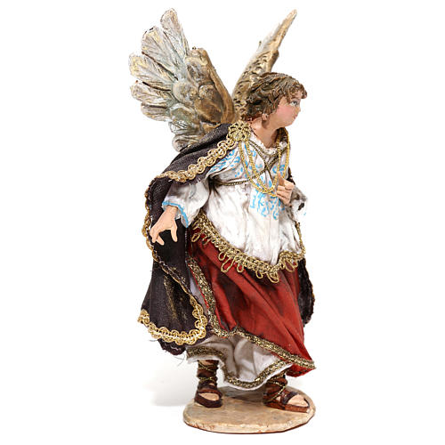 Nativity scene figurine, Angel messenger (to hang) by Angela Tripi 13 cm 3