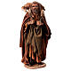Nativity scene figurine, Shepherd carrying a sheep by Angela Tripi 13 cm s1