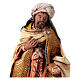 Heiliger König mit Schatulle, für 13 cm Krippe von Angela Tripi, Terrakotta s2