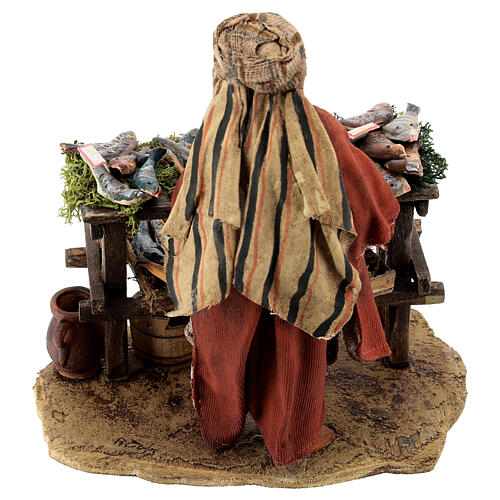 Nativity scene figurine, Fishmonger by Angela Tripi 13 cm 6