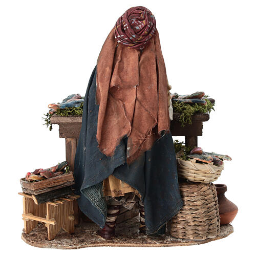 Fisherman with stall, 13 cm Angela Tripi 6