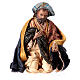 Kniender König, für 13 cm Krippe von Angela Tripi, Terrakotta s1