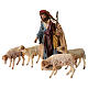 Nativity scene figurine, Shepherd with herd by Angela Tripi 13 cm s1