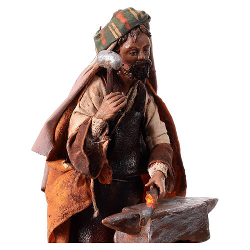 Nativity scene figurine, Blacksmith at work by Angela Tripi 13 cm 4