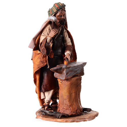 Nativity scene figurine, Blacksmith at work by Angela Tripi 13 cm 5