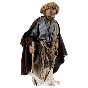 Crèche Noel Angela Tripi: Homme avec oies 13 cm Angela Tripi