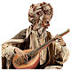 Músico com instrumento terracota para Presépio Angela Tripi com figuras de altura média 30 cm s4