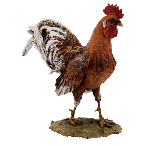 Rooster figurine in terracotta, 30 cm Angela Tripi Naticity Scene 4