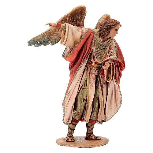 Szene Verkündigung an die Hirten, für 30 cm Krippe von Angela Tripi, Terrakotta 10