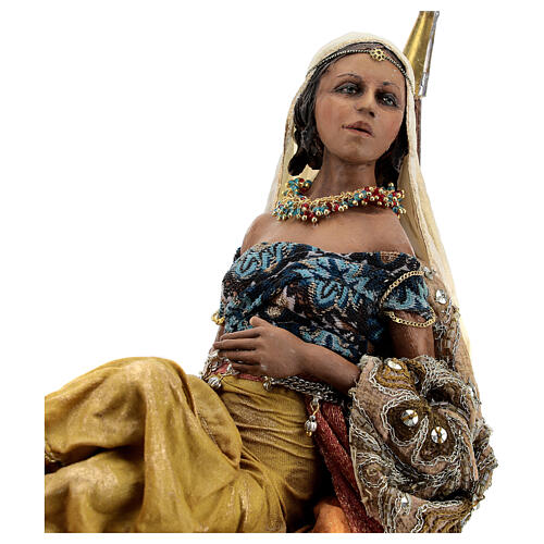 Szene Königin von Saba, für 30 cm Krippe von Angela Tripi, Terrakotta 3
