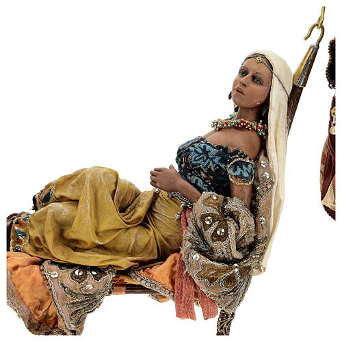 Szene Königin von Saba, für 30 cm Krippe von Angela Tripi, Terrakotta 5