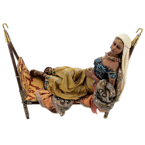 Szene Königin von Saba, für 30 cm Krippe von Angela Tripi, Terrakotta 14